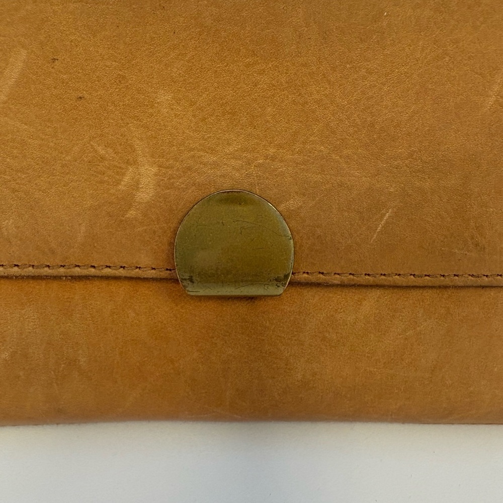 Madewell Tan Distressed Leather Crossbody Bag - Picture 2 of 13
